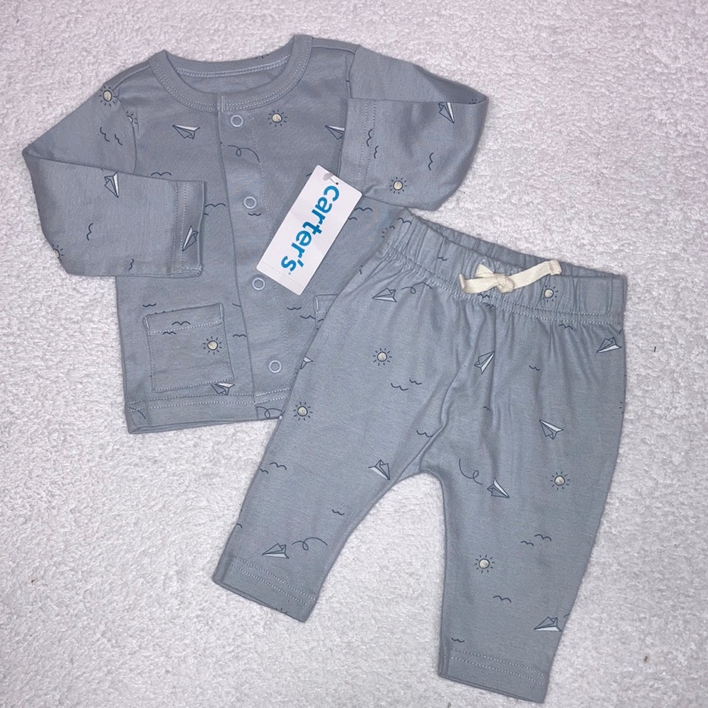 NWT carters paper airplane set 2 pc size 3m